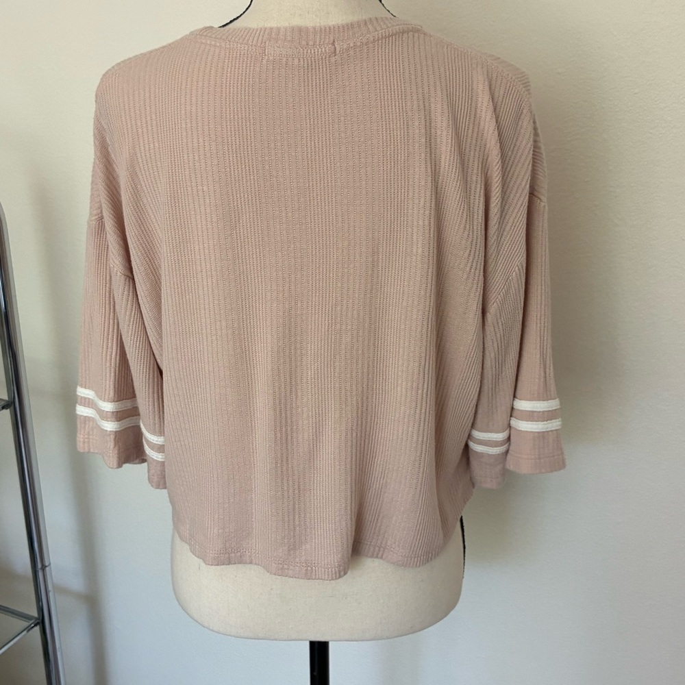 Joah Brown Boxy Oversized Cropped Tee - Picture 4 of 9